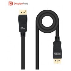 CABLE DISPLAYPORT VESA 1.4 DP/M-DP/M NEGRO 0.5 M NANOCABLE (Espera 4 dias)