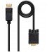 CABLE CONVERSOR DP A VGA DPM - VGAM NEGRO 2.0 M