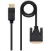 CABLE CONVERSOR DISPLAYPORT A DVI DPM-DVIM NEGRO 1M