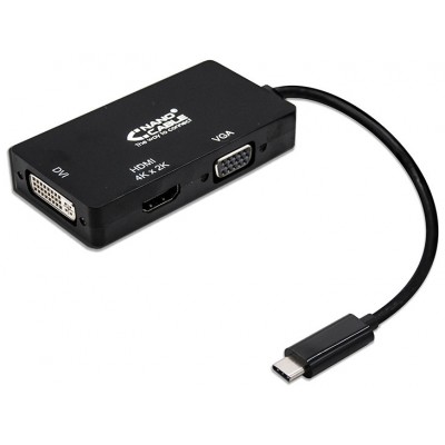 CONVERSOR USB-C VGADVIHDMI 3-1 USB-CM-VGAH-DVIH-HDMIH