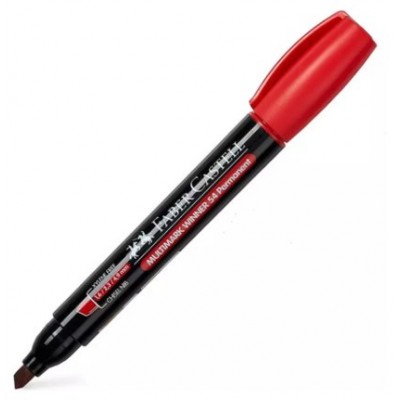 MARCADOR MULTIMARK WINNER 54-E ROJO PUNTA BISELADA Y SIN CLIP FABER CASTELL 153121 (Espera 4 dias)