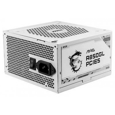 MSI MAG A850GL PCIE5 WHITE unidad de fuente de alimentación 850 W 20+4 pin ATX ATX Blanco (Espera 4 dias)