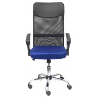 PIQUERAS Y CRESPO FOROL Silla Gontar respaldo malla negro asiento azul