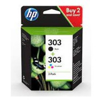 HP  Envy Photo 6230,7130,7134,7830 Combo Pack 2 Negro y Color Nº303