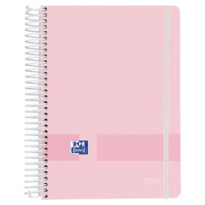 AGENDA 2025 LIVE&GO A5 15X21CM DIA PAGINA COLORES PASTEL SURTIDOS OXFORD 400190004 (Espera 4 dias)