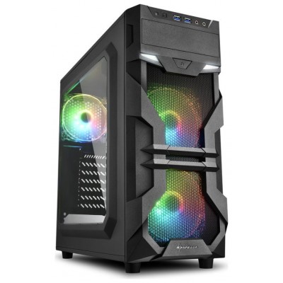 CAJA SHARKOON VG7-W ATX 2XUSB3.0 2XUSB2.0 SIN FUENTE RGB