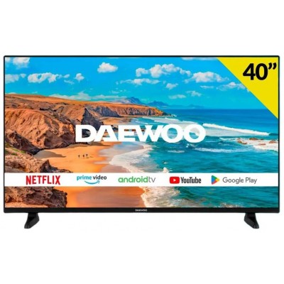 TV LED 40" DAEWOO FHD 40DM62FA ANDROID SMART TV (Espera 4 dias)