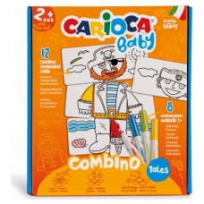 SET BABY COMBINO 2+ TALES + 8 ROTULADORES CARIOCA 42895 (Espera 4 dias)