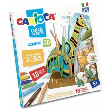 SET  CREATE & COLOR GIRAFFE 3D CARIOCA 42901 (Espera 4 dias)