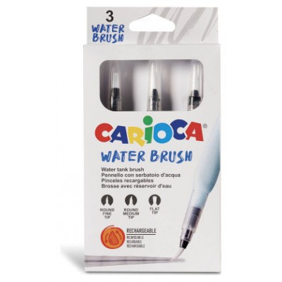 Carioca Pinceles Recargables Water Brush - 3 Uds (Espera 4 dias)