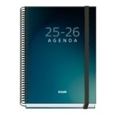 AGENDA ESCOLAR 2025-2026 TAMAÑO A5 TAPA CARTON FORRADO DÍA PÁGINA PRIME BOREAL DOHE 52046 (Espera 4 dias)