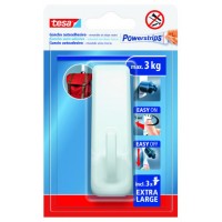 BLISTER GANCHO ADHESIVO XL RECTANGULAR POWERSTRIPS 3KG BLANCO TESA 59029-00001-00 (Espera 4 dias)