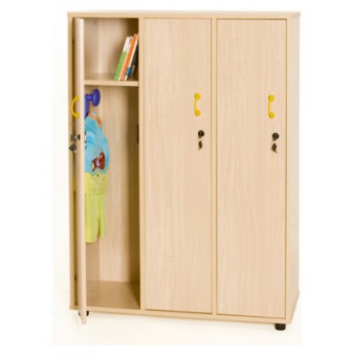 MUEBLE TAQUILLA 3 NIÑOS 125 CM ALTO CON LLAVE HAYA MOBEDUC 600614HPC18 (Espera 4 dias)