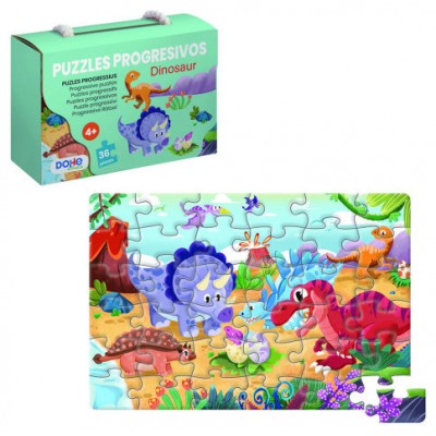 PUZZLE DE 36 PIEZAS - A PARTIR DE 4-6 AÑOS - DINOSAUR DOHE 65010 (Espera 4 dias)