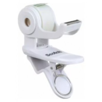 DISPENSADOR PORTARROLLOS CLIP&TWIST C19 BLANCO CON ROLLO CINTA INVISIBLE 19MM X 8,89M MAGIC C19-CLIP-WH-EMEA SCOTH 7012754545 (Espera 4 dias)