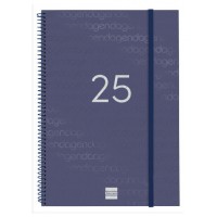 AGENDA 2025 BASIC YEAR E40 210X297MM SEMANA VISTA HORIZONTAL AZUL FINOCAM 741461025 (Espera 4 dias)