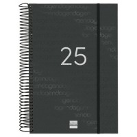 AGENDA 2025 BASIC YEAR E11 165X242MM DIA PAGINA NEGRO FINOCAM 742076025 (Espera 4 dias)