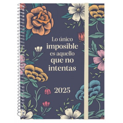 AGENDA 2025 TRENDY DESIGN E10 155X212MM SEMANA VISTA HORIZONTAL IMPOSIBLE FINOCAM 742232525 (Espera 4 dias)