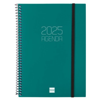 AGENDA 2025 BASIC OPAQUE E10 155X212MM SEMANA VISTA HORIZONTAL VERDE FINOCAM 742762025 (Espera 4 dias)