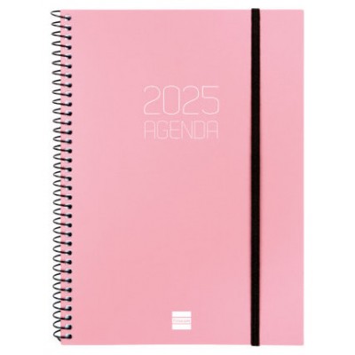 AGENDA 2025 BASIC OPAQUE E10 155X212MM SEMANA VISTA HORIZONTAL ROSA FINOCAM 742764525 (Espera 4 dias)