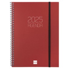 AGENDA 2025 BASIC OPAQUE E10 155X212MM SEMANA VISTA HORIZONTAL BURDEOS FINOCAM 742767425 (Espera 4 dias)