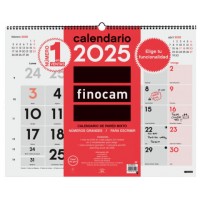 CALENDARIO 2025 NEUTRO PARED MIXTO XL 540X420MM FINOCAM 780020025 (Espera 4 dias)