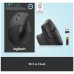 LOGITECH Raton (Izqda/Zurdos) Inalambrico 6 botones Ergonomico, Vertical, Videojuegos color grafito