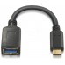 CABLE USB 3.1 GEN1 5GBPS 3A TIPO USB-CM-AH NEGRO 15CM