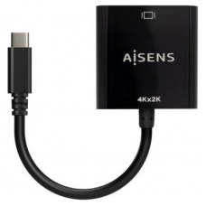 AISENS - CONVERSOR USB-C A HDMI 4K@30HZ, USB-C/M-HDMI/H, NEGRO, 15CM