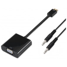 CONVERSOR MINI HDMI A SVGA+AUDIO HDMI CM-SVGAH NEGRO