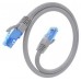 CABLE RED LATIGUILLO RJ45 CAT.6 UTP AWG26 CCA GRIS 20M