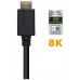 CABLE HDMI CERTIFICADO V2.1 8K 60HZ 48GBPS AM-AM NEGRO