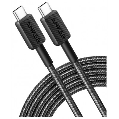 CABLE ANKER 322 USB-C TO USB-C CABLE NYLON 3M 60W BLACK