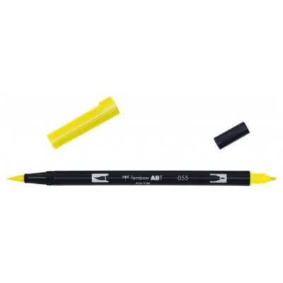 ROTULADOR DOBLE PUNTA PINCEL COLOR PROCESS YELLOW TOMBOW ABT-055 (Espera 4 dias)