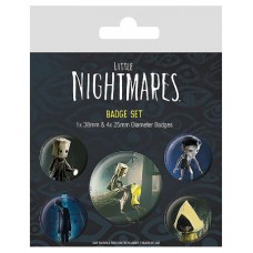 SET DE CHAPAS (5 UNIDADES) LITTLE NIGHTMARES II MEDIDAS: 1 X 3,8 CM/ 4 X 2,5CM PYRAMID BP80755 (Espera 4 dias)