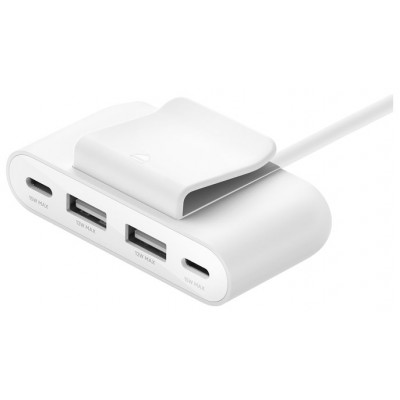 Hub Belkin Buz001bt2mwhb7 Extensor 4 Puertos 2 Usb-c 2