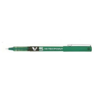 BOLIGRAFO ROLLER TINTA LIQUIDA V5 VERDE PILOT BX-V5-G (MIN12) (Espera 4 dias)