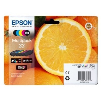 EPSON Multipack 5-colours 33 Claria Premium Ink NARANJAS RF+AM