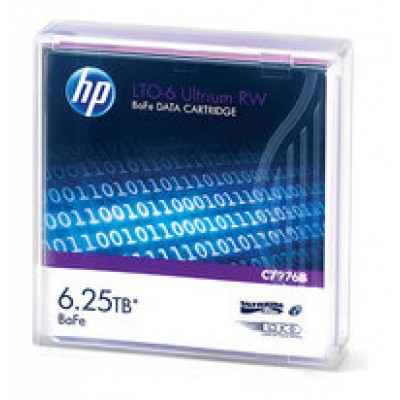 HPE LTO-6 Ultrium 6.25TB BaFe RW Data Cartridge (C7976B)