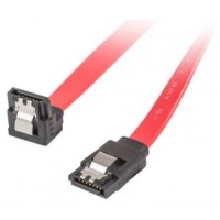 CABLE SATA III LANBERG 6GB/S HEMBRA HEMBRA ANGULO CLIP METAL 0.5M