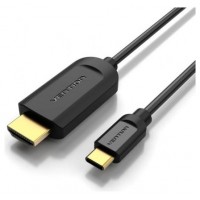 CONVERSOR 1.4 USB-C/M A HDMI/M 4K 1.5 M NEGRO VENTION (Espera 4 dias)