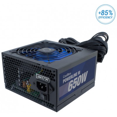 FUENTE ALIMENTACION 650W COOLBOX POWERLINE3 PFC-ACTIVO (Espera 4 dias)