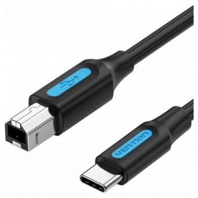 CABLE USB 2.0 IMPRESORA TIPO USB A/M USB-C/M 1 M NEGRO VENTION (Espera 4 dias)