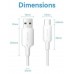 CABLE USB-C A USB-A 2 M BLANCO VENTION (Espera 4 dias)