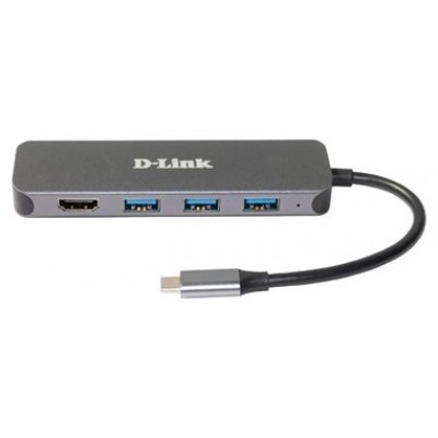 Docking Usb-c D-link Dub-2333 A 1xhdmi 4k 3xusb3.0