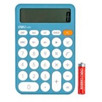 DELI Calculadora de sobremesa Deli EM124 12 digitos azul