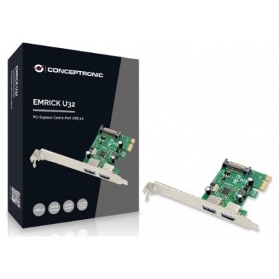 CONTROLADORA CONCEPTRONIC PCI EXPRESS 2 PUERTOS USB