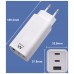 EWENT Cargador carga rapido 65w usb-c y usb-a