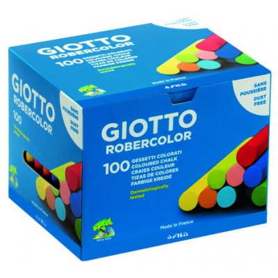 CAJA 100 TIZAS COLORES SURTIDOS GIOTTO F539000 (Espera 4 dias)