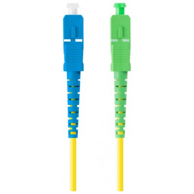 CABLE DE FIBRAOPTICA LANBERG 5M MONO SC/APC-SC/UPC SIMPLEX G657A1 LSZH AMARILLO